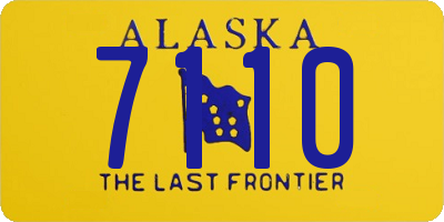 AK license plate 7110