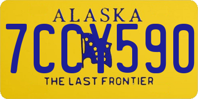 AK license plate 7CCY590