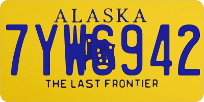 AK license plate 7YWG942