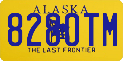 AK license plate 8280TM