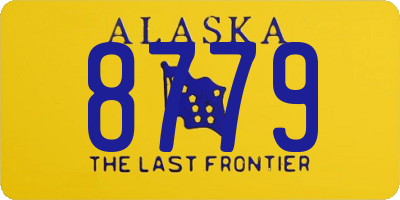 AK license plate 8779