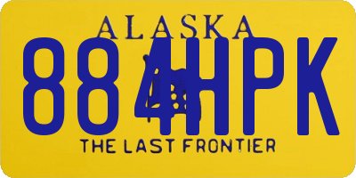 AK license plate 884HPK