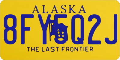 AK license plate 8FY5Q2J