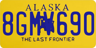 AK license plate 8GMV690