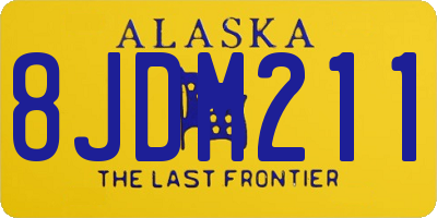 AK license plate 8JDM211