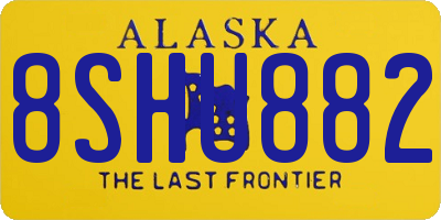 AK license plate 8SHU882