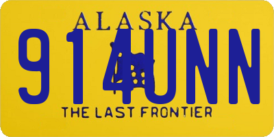 AK license plate 914UNN