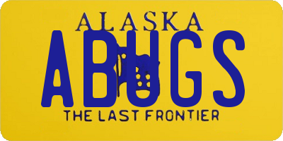 AK license plate ABUGS