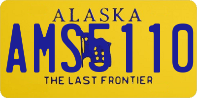 AK license plate AMS5110