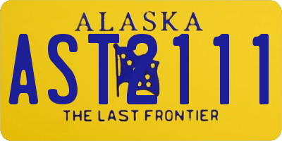 AK license plate AST2111