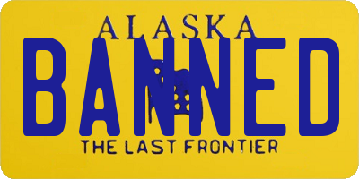 AK license plate BANNED