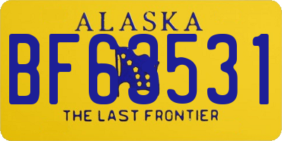 AK license plate BF63531