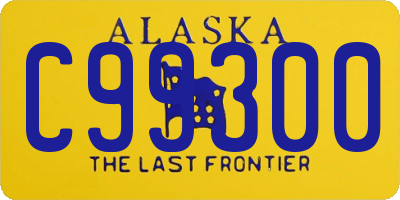 AK license plate C99300