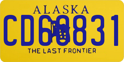 AK license plate CD6O831