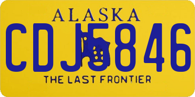 AK license plate CDJ5846