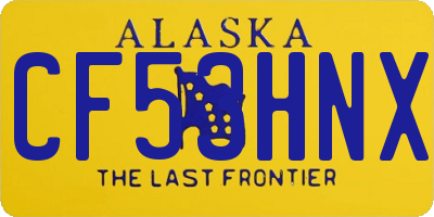 AK license plate CF53HNX
