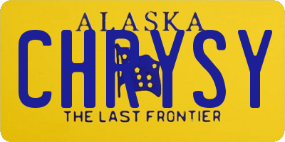 AK license plate CHRYSY