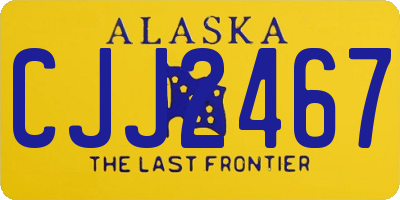 AK license plate CJJ2467