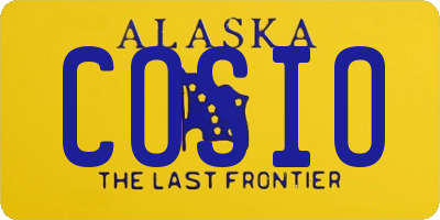 AK license plate COSIO