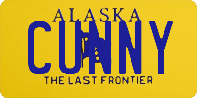 AK license plate CUNNY