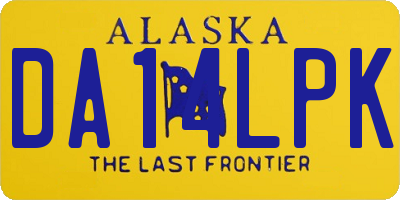 AK license plate DA14LPK