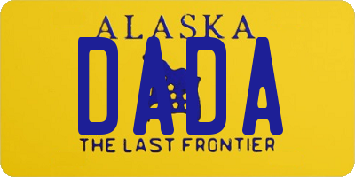 AK license plate DADA