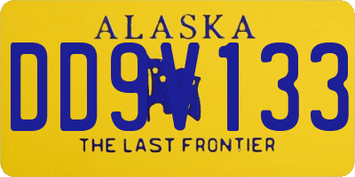 AK license plate DD9V133