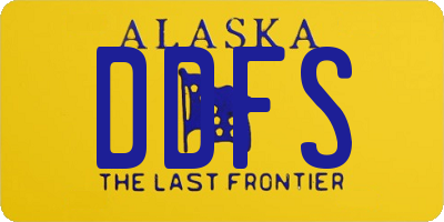 AK license plate DDFS