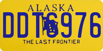 AK license plate DDTG976