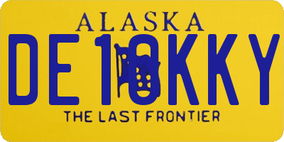 AK license plate DE10KKY