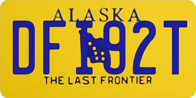 AK license plate DFI92T