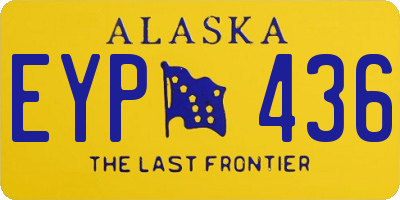 AK license plate EYP436