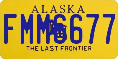 AK license plate FMM6677