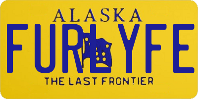 AK license plate FURLYFE