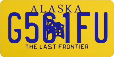 AK license plate G561FU