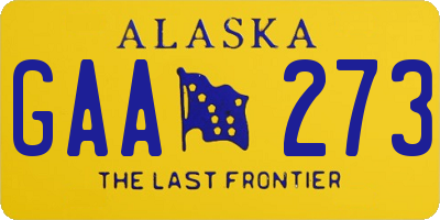 AK license plate GAA273