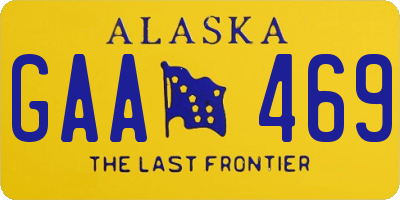 AK license plate GAA469