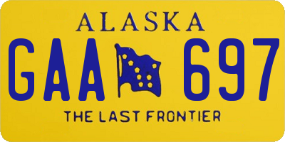 AK license plate GAA697