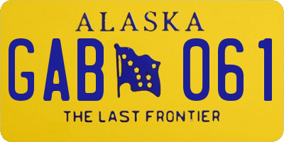 AK license plate GAB061