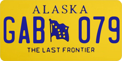 AK license plate GAB079