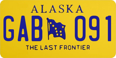 AK license plate GAB091