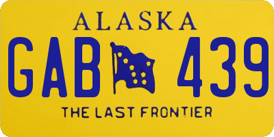 AK license plate GAB439