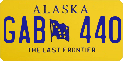 AK license plate GAB440