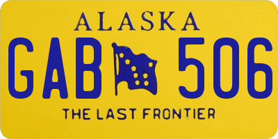 AK license plate GAB506