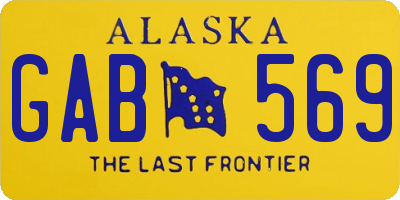 AK license plate GAB569