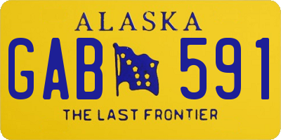 AK license plate GAB591