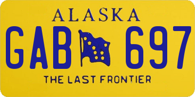 AK license plate GAB697