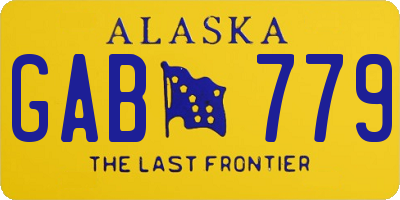 AK license plate GAB779