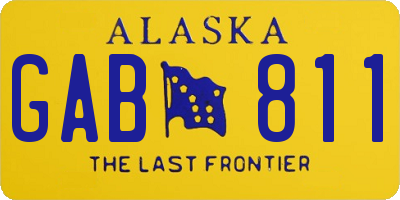 AK license plate GAB811