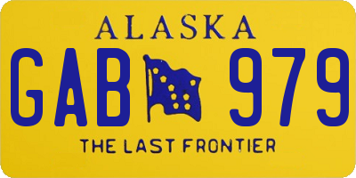 AK license plate GAB979